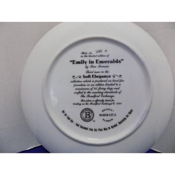 1994 The Bradford Exchange Decorative Plates Cats Porcelain Set of 4 - Picture 7 of 10